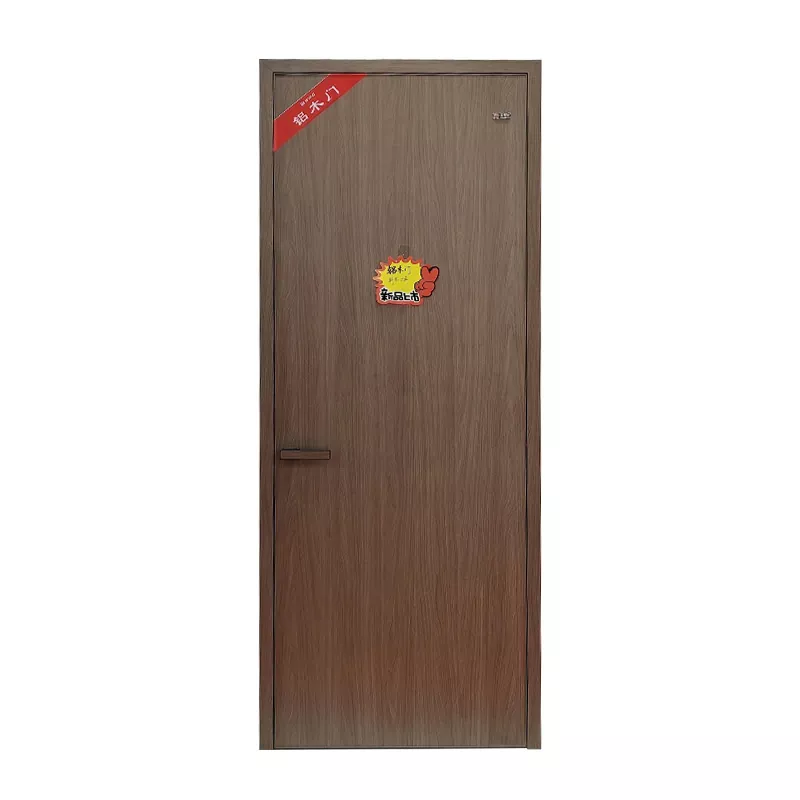 एल्युमिनियमले ढाकिएको काठको ढोका